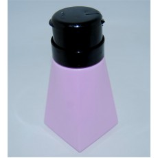 Помпа баночка дозатор пластиковая для жидкостей фигурная 200 мл фиолетовая
